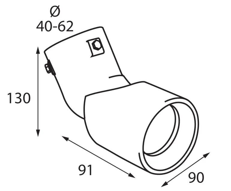Embout D' Échappement Réglable TS-68