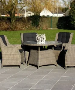 Ensemble de jardin Suzanne en imitation osier