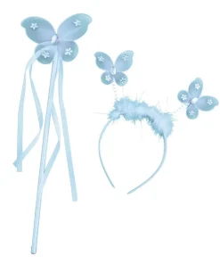 Ensemble papillon diadème + bâton - 4 couleurs différentes
