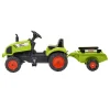 Falk Claas tracteur avec remorque vert