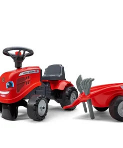 Falk tracteur marchant Massey Ferguson avec remorque