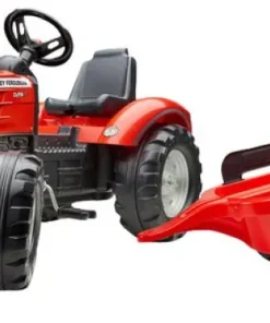 Falk tracteur Massey Ferguson S8740 avec remorque rouge