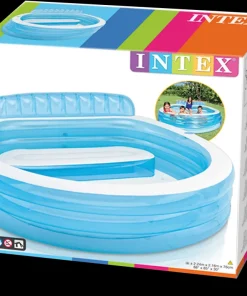 Family Lounge Piscine gonflable 224x216 cm