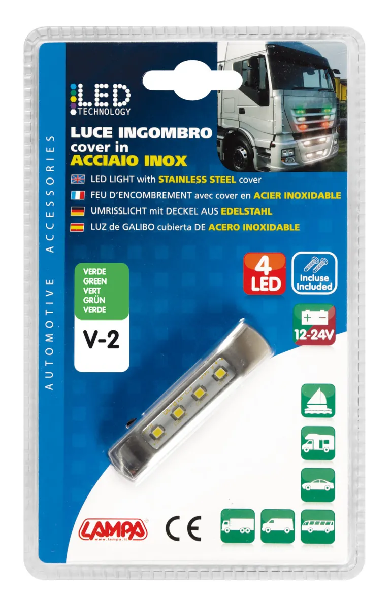 Feu D'encombrement 12/24V Vert