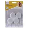 feutre adh rond 38 mm blanc 12 pieces