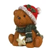 Figurine ours Noël avec lumière LED 30cm