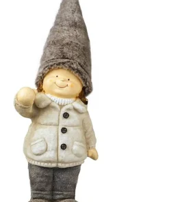 Fille avec grand bonnet 25x73 cm