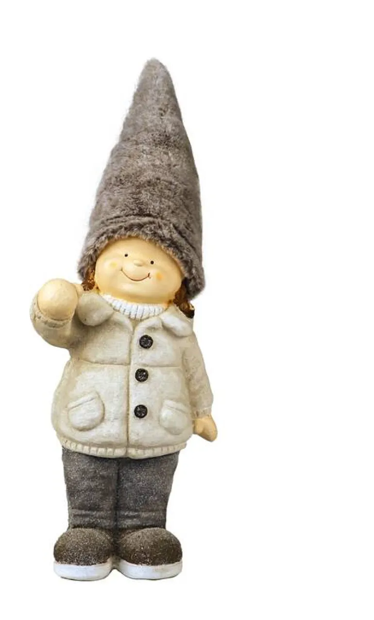 Fille avec grand bonnet 25x73 cm