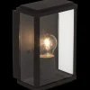 Gaia mur noir IP44 E27 60W