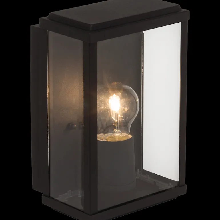 Gaia mur noir IP44 E27 60W