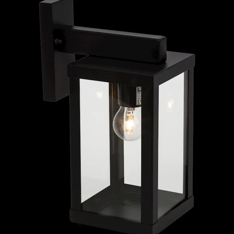 Gaia mur noir IP44 E27 60W