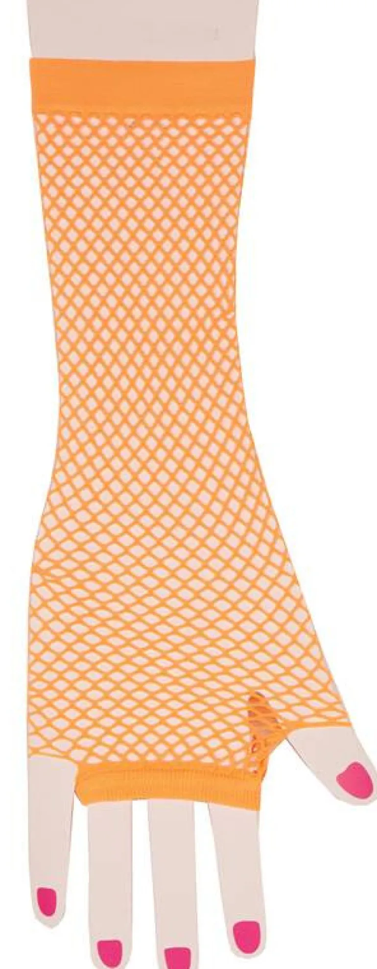 Gant En Résille Orange