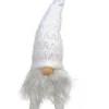 Gnome blanc avec pattes suspendues47cm