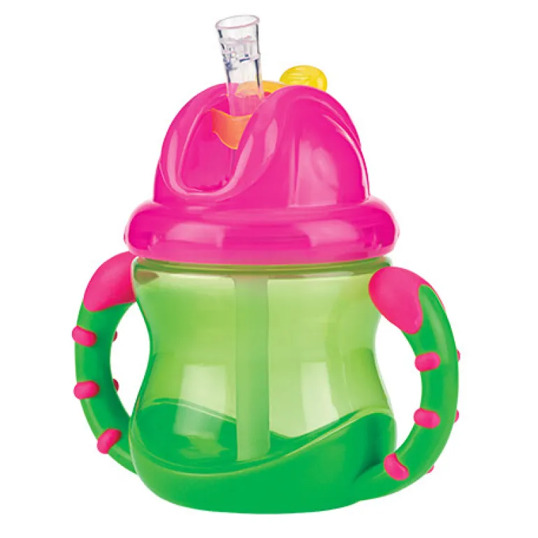 Gobelet anti-goutte Flip-It avec anses - Vert - 240ml - 12m+
