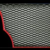 Grille en aluminium noir 33 x 1100 cm