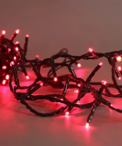 Guirlande lumineuse avec 80 lampes rouge LED - 6m