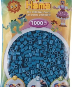 Hama 1000 perles à repasser bleu pétrole