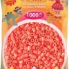Hama 1000pcs perles pastel rouge