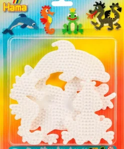 Hama plaques de base perles à repasser 4 pièces animaux marins