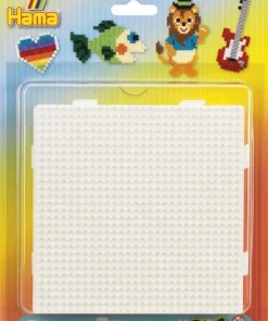 Hama plaques de base perles à repasser 4 pièces blanc