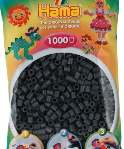 Hama 1000st perles fonce gris