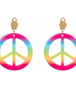 Hippie Set Flower Power - bandeau + lunettes + pendants d'oreille + collier