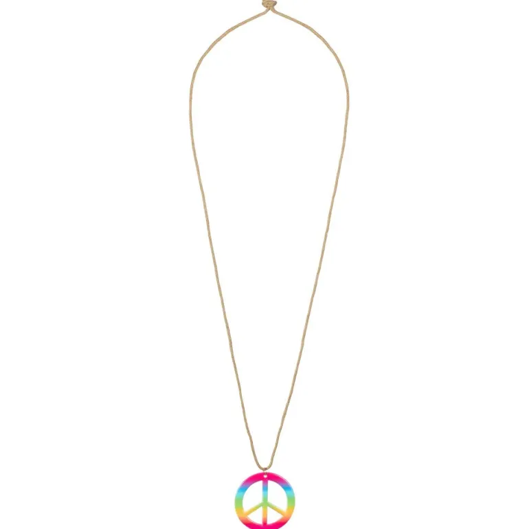 Hippie Set Flower Power - bandeau + lunettes + pendants d'oreille + collier