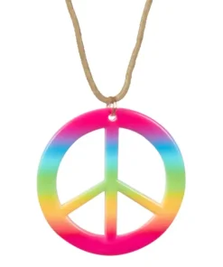 Hippie Set Flower Power - bandeau + lunettes + pendants d'oreille + collier