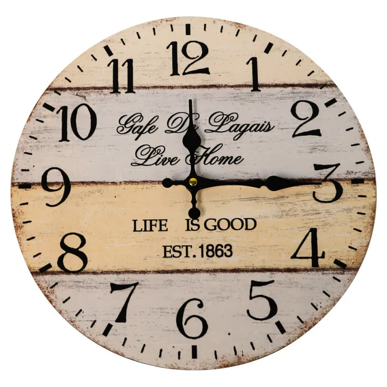 Horloge murale Life is good 34 cm