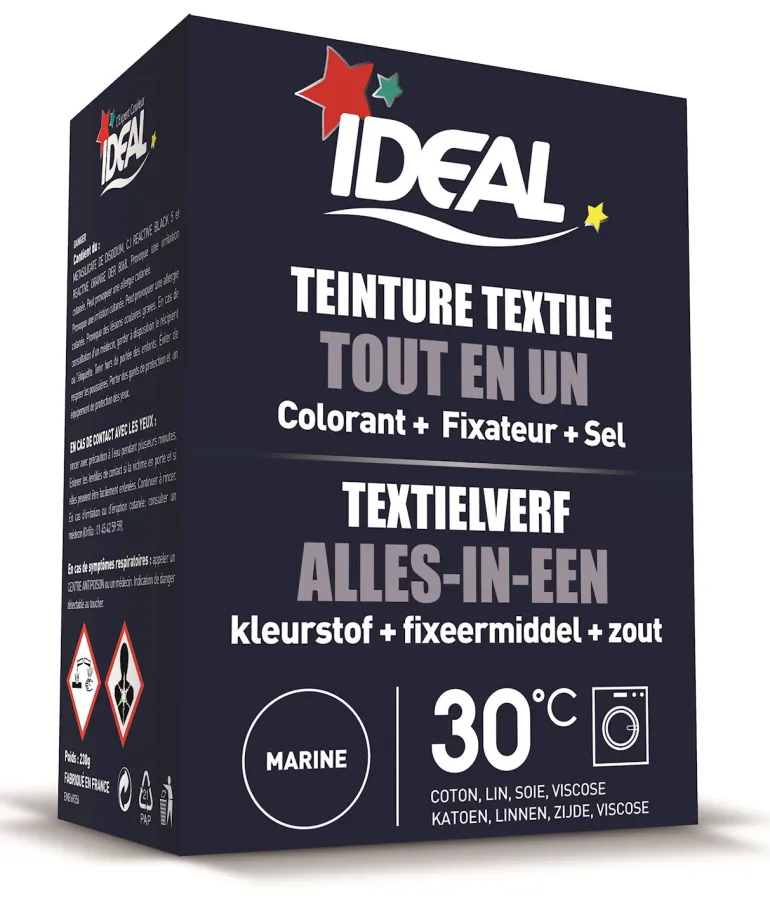 Ideal mini teinture textile bleu 230 g