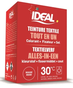 Ideal mini teinture textile rouge 230 g