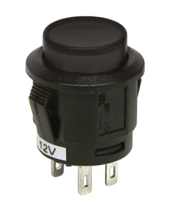 Interrupteur à pression noir 12 V