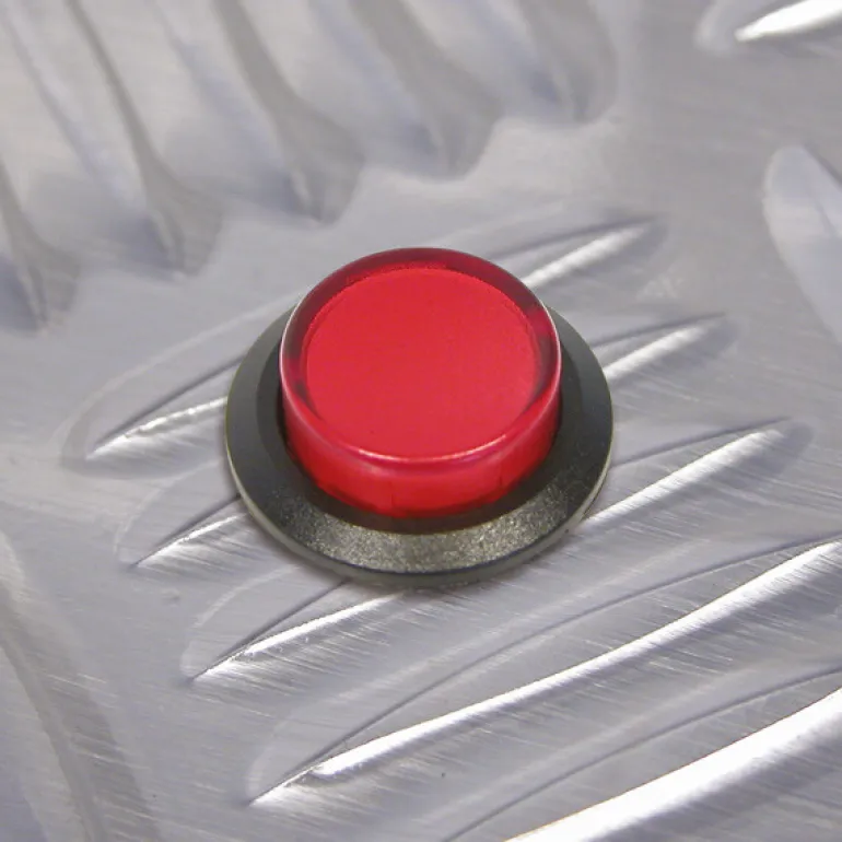 Interrupteur à pression rouge 12 V