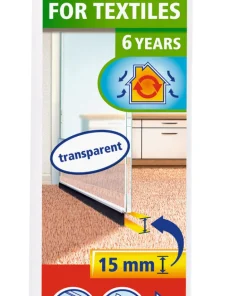 Isolation bas de porte adhésif - Spécial moquettes 1 m x 43 mm brun