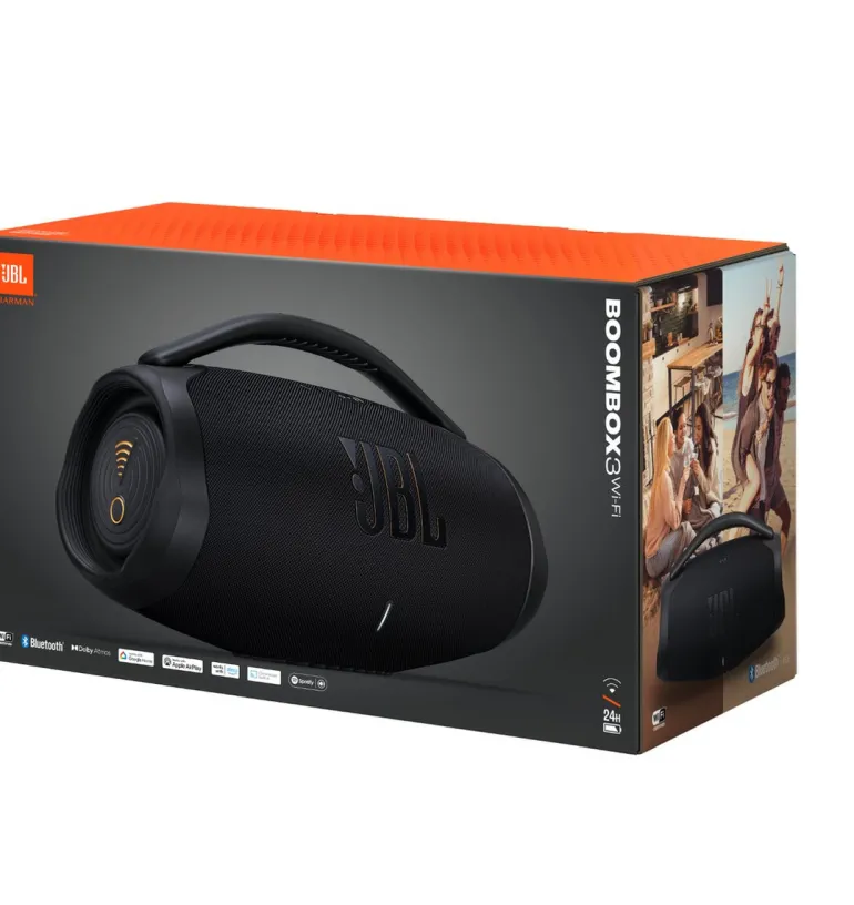 JBL Boombox 3 WiFi - Enceinte Bluetooth portable - Noir