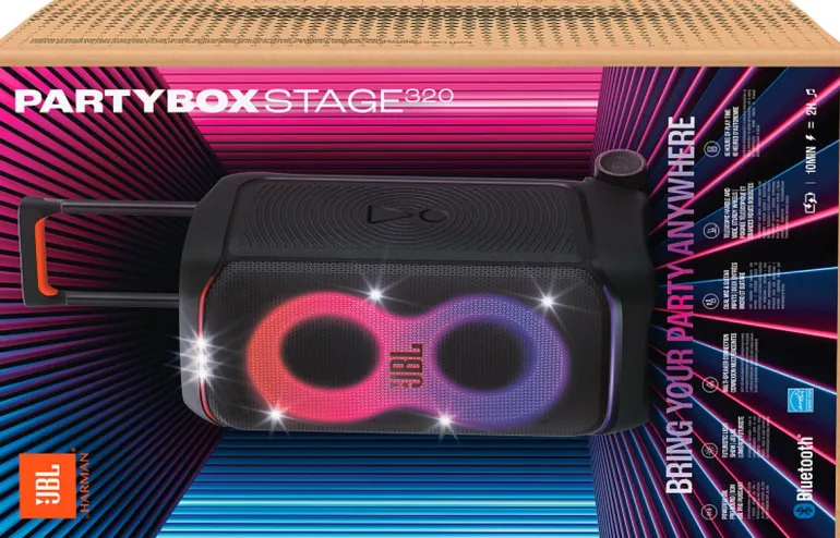 JBL Partybox Stage 320 - Enceinte Bluetooth Party - Zwart