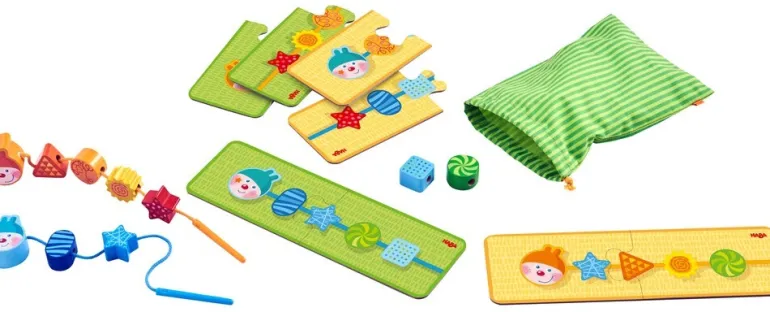 Jeu de enfilage chenille