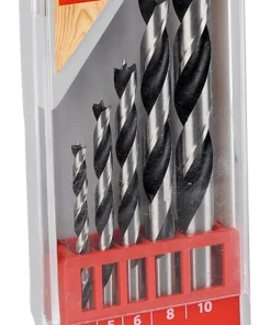 Jeu de mèches en bois 4-10 mm 5 pièces