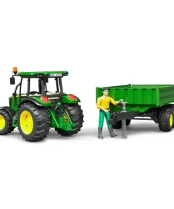 John Deere 5515M avec remorque