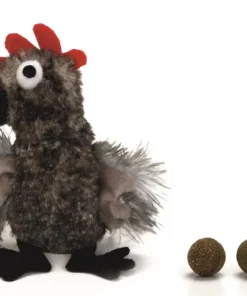 Jouet chat en peluche dinde avec ballon 12,5 cm