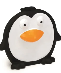 Jouet chien plat en vinyl pingy noir