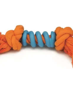 Jouet chien spiralo orange / bleu