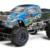 Jungle Monster truck bleu avec télécommande