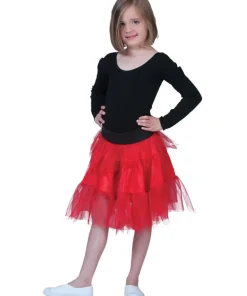 Jupe en Tulle Rouge Fille - Taille Unique