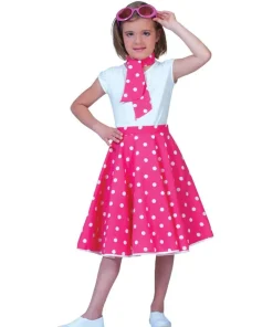 Jupe Rock'N Roll Rose - Taille unique