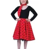 Jupe Rock'N Roll Rouge - Taille unique