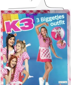 K3 Déguisement Les 3 petits cochons - 3-5 ans