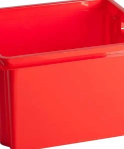 Keter Crownest Boîte de Rangement Rouge - 42,6x36,1x26cm - 30L