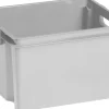 Keter Crownest Boîte de Rangement Gris Clair - 42,6x36,1x26cm - 30L