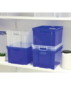 Keter Crownest Boîte de Rangement Transparent - 42,6x36,1x26cm - 30L